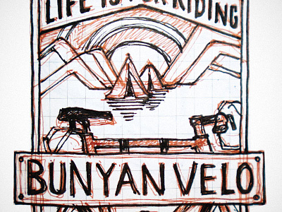 Bunyan Velo Patch Sketch bike bunyanvelo concept patch pen sketch velo