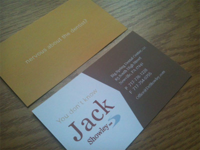 You don't know Jack branding business card identity