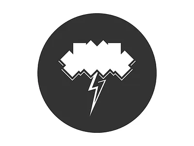 Synapsengewitter bolt lighting logo