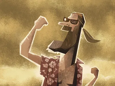 300 aloha shirt clouds illustration