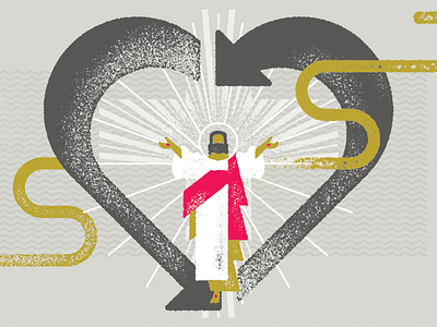 Relationship Restored beard christian illo illustration jesus moses one hope transcend vector