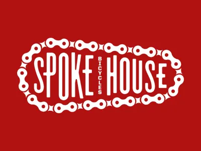 Spoke House bicycle bike bike shop chain cog fixed gear logo merch spoke