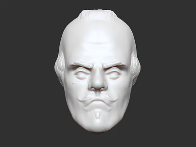 bust sketch 3d bust character sketch zbrush