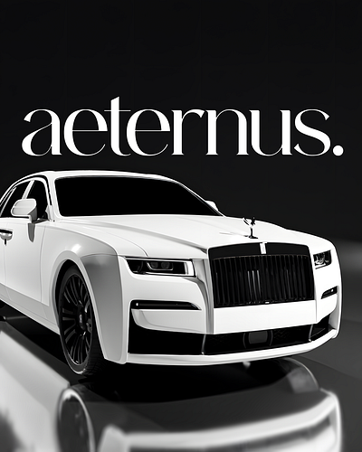 aeternus. - Poster Art - Car / Rolls Royce Artwork - 3D Render 3d abstract art artwork blender car design graphic design post poster premium render rolls royce social media