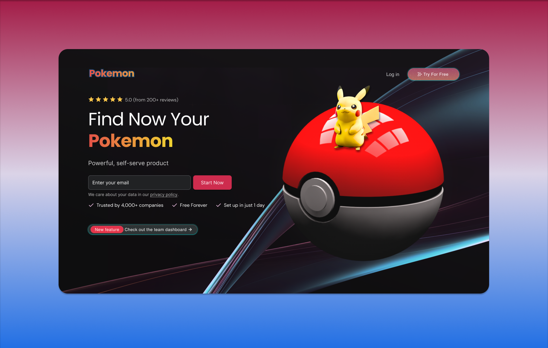 Dashboard Design Game - Pokemon dashboard figma game ui uiux