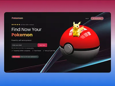 Dashboard Design Game - Pokemon dashboard figma game ui uiux