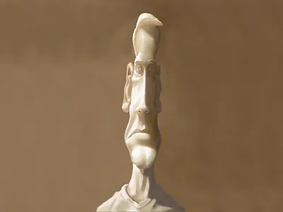 Stan the Man character design concept digital painting illustration lighting sculpting wip