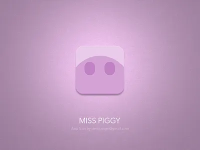 Miss Piggy app icon application bank flat icon icon illustration piggy