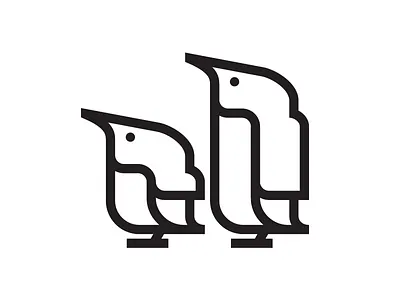 Penguins black minimal minimalism minimals penguins simple single line weight stroke white