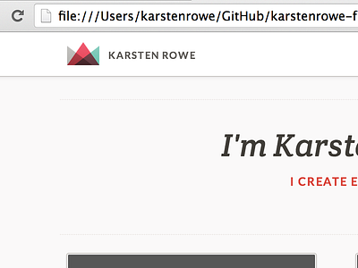 karstenrowe.com web design branding logo design web design