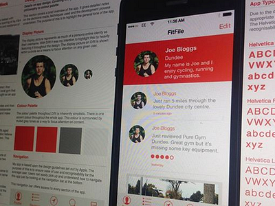 App Design Project app design iphone layout project typography