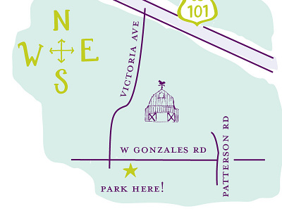 Wedding Map illustration map wedding