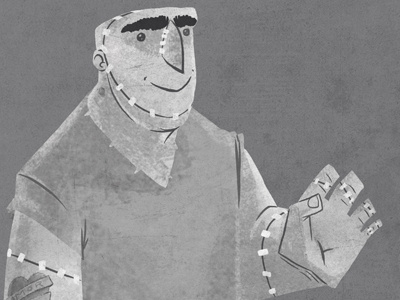 Franki character characterdesign cuento design frankenstein illustration ilustración ipad