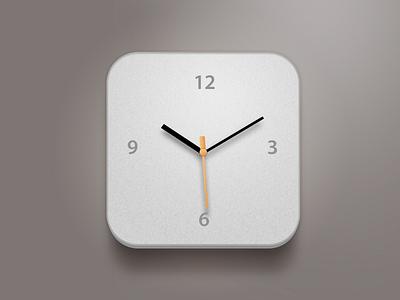 Clock Modification app apple china clock design grey icon ui white xiaowu