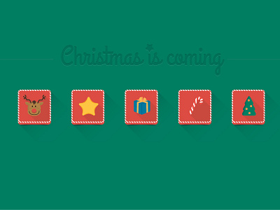 Christmas is coming christmas flat heart designs icons matthias gögel santa claus ui winter xmas
