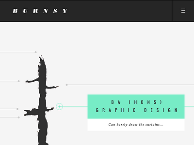 Bespoke Timline & Hover States design experimental header ink minimal nav node timeline toggle typography ui web