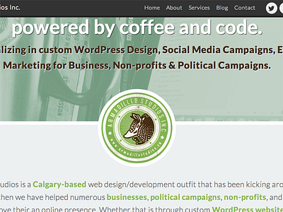 Armadillo Studios 2013 Redesign - Teaser css html5 landing page redesign