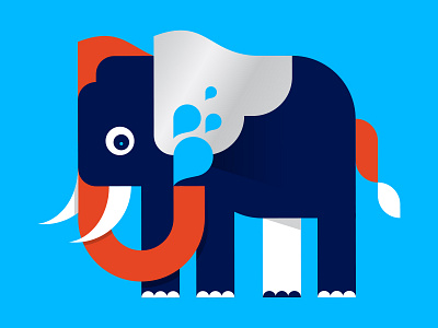 Portfolio 1 elephant illustration smartwater water website