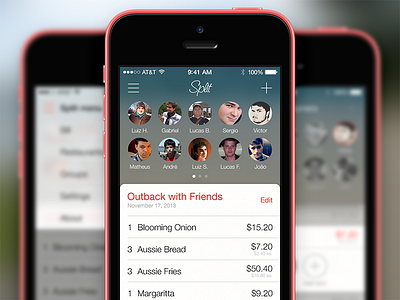 Split 2.0 preview app application bill coasters icon ios menu photo picture popup split wood