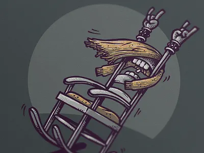 Rocking Chair headbanging illustration rock rocking tee threadless