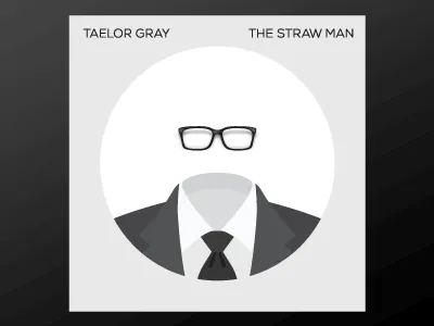 The Straw Man - Album Cover Concept album cover glasses illustration music straw man suit
