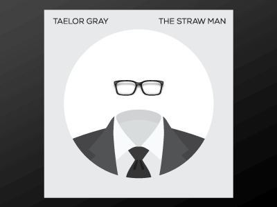 The Straw Man - Album Cover Concept album cover glasses illustration music straw man suit