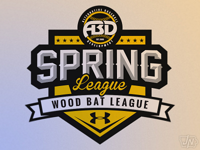 ABD Spring League abd abd spring league baseball brand identity illustration league logo sports