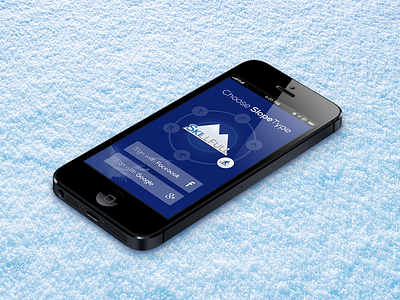 Skillfull Choose your Slope - iOS App ios level mobile. iphone options ski slopes ui user experience user interface ux webdesign