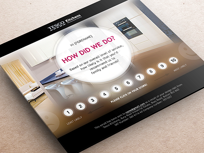 Email Design design email rating template tesco kitchens