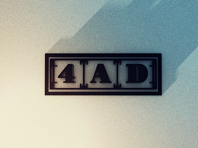 4AD 3d 4ad cgi cinema4d record record label