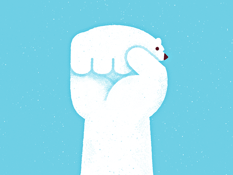 #SaveTheArctic arctic bear campaign greenpeace illustration polar probono save