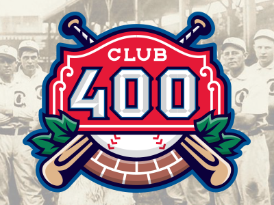 Club 400 baseball bat chicago cubs logo sports team