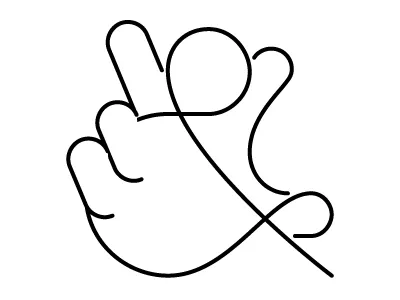 Handpersand ampersand bad idea illustration