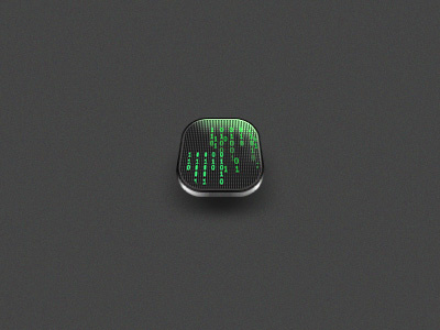 DOS binary code dos green icon ios