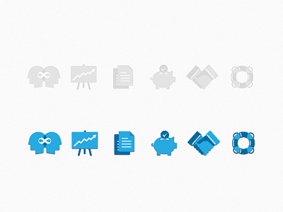 Business Icons doc icon illustration knowledge marketing network profit support vector