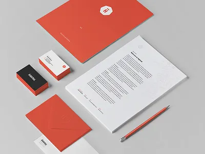 Hightail branding business card letterhead