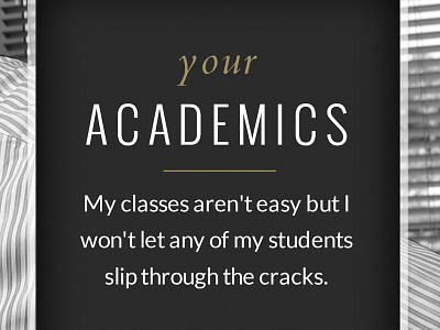 Academics black clean edu higher ed typography