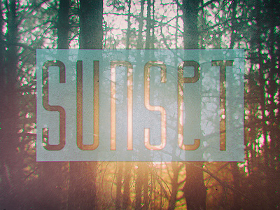 Sunset font