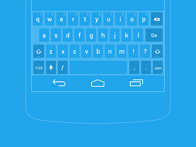 Nexus 5 Wireframe keyboard app keyboard mobile nexus nexus 5 sketchapp wip wireframe