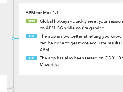 Changelog apm changelog mac timeline