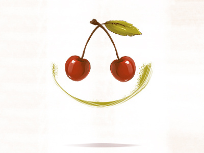 Smile Me apple cherry dimitrov erase fresh georgi illustration logo love new smile
