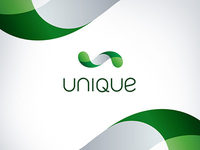 Unique agency interactive logo unique