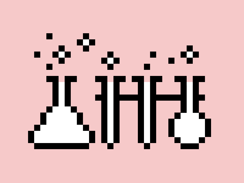 Craftsmen, Digital Scientists illustration. animated gif illustration mike kus pink pixel