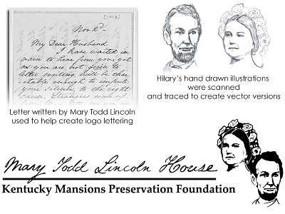 Mary Todd Lincoln House fonts illustration kentucky lettering lexington lincoln logo sketch vector