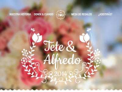 Spring Wedding illustration spring web website design wedding