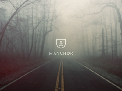 Manchør anchor brand branding crest design fashion label logo wip