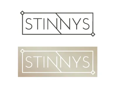 Stinnys black gold type gray illustrator jewelry logo metallic vector white