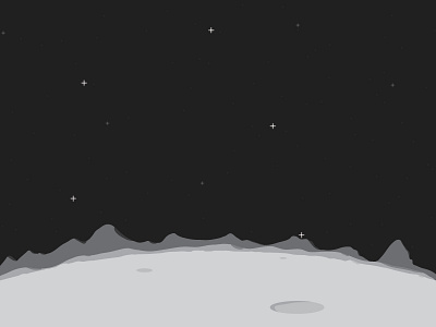 Spacey Landscape landscape moon space stars
