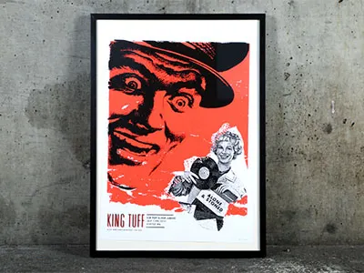 King Tuff collage concrete gig halftone portfolio poster subpop