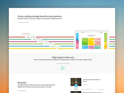 Marketing site revamp charity design homepage landing page marketing ui ux web
